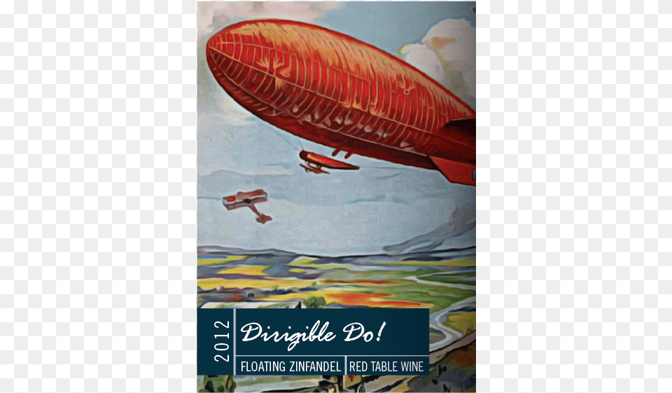 Dirigible Basic Label Poster, Aircraft, Transportation, Vehicle, Airship Free Png Download