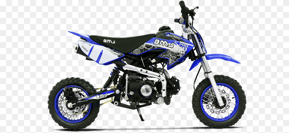 Dirt Bike 70cc Bms, Motorcycle, Transportation, Vehicle, Machine Png Image