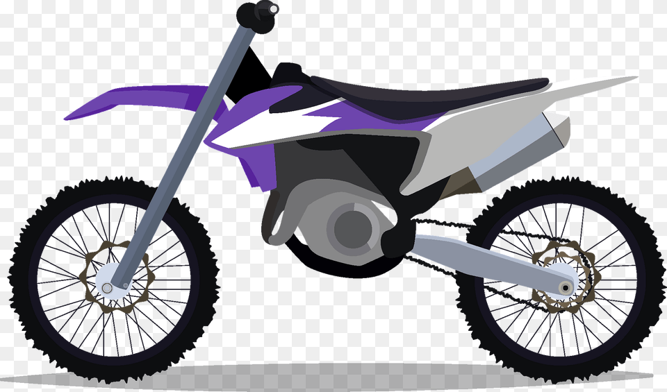Dirt Bike Clipart, Machine, Spoke, Motorcycle, Transportation Png Image
