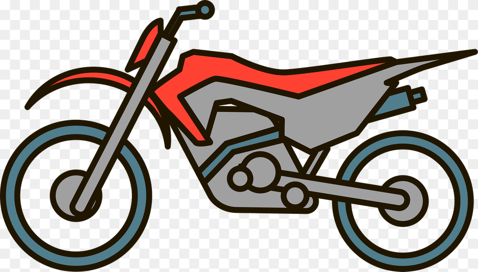 Dirt Bike Clipart, Machine, Spoke, Vehicle, Transportation Png