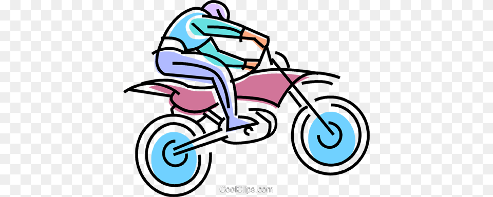 Dirt Bike Racer Flying Over A Jump Royalty Free Vector Clip Art, Motorcycle, Transportation, Vehicle, Device Png