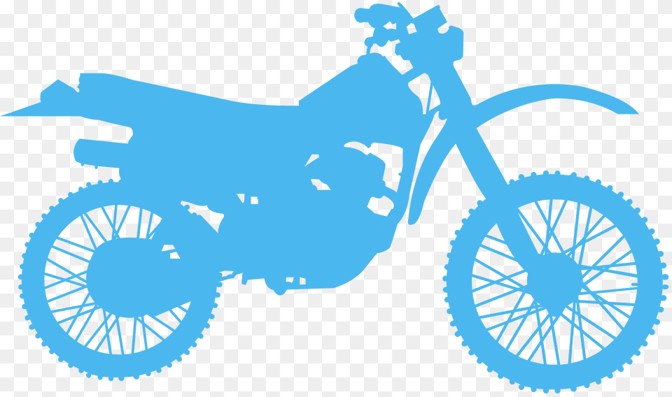 Dirt Bike Silhouette, Machine, Motorcycle, Spoke, Transportation Png
