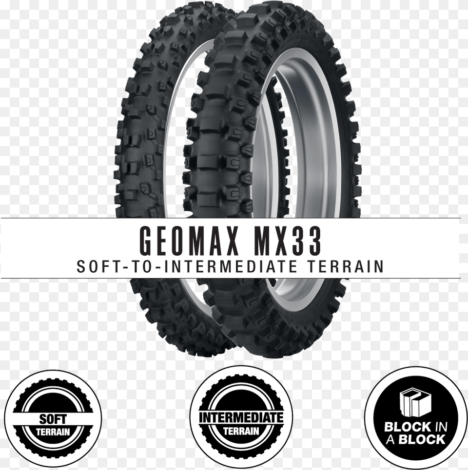 Dirt Bike Tire Tread Dunlop Geomax Mx32 Soft, Alloy Wheel, Car, Car Wheel, Machine Png Image