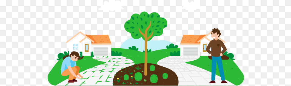 Dirt Clipart Vegetation Illustration, Plant, Grass, Neighborhood, Boy Free Transparent Png