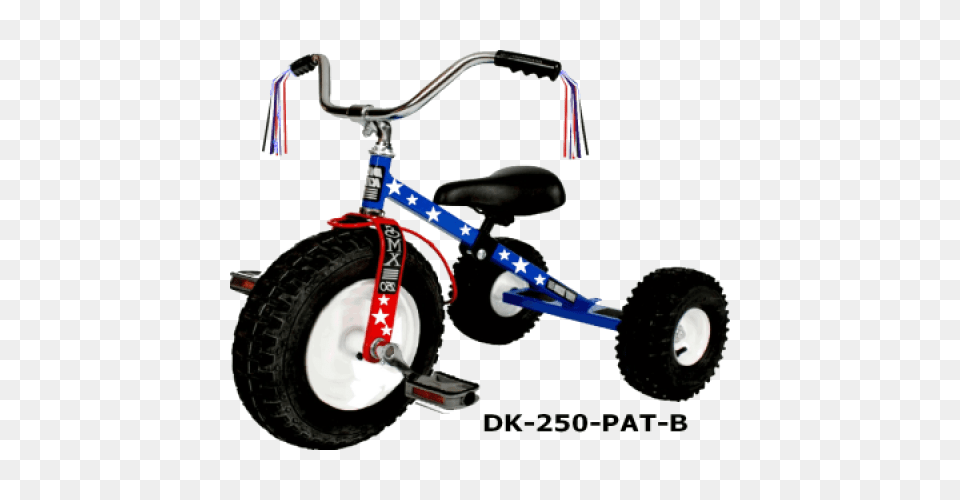 Dirt King Patriot Tricycle, Vehicle, Transportation, Wheel, Machine Free Transparent Png