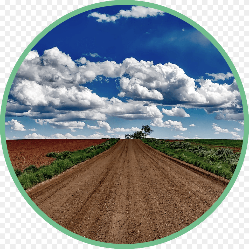 Dirt Road Circle Paysage Ciel Et Terre, Outdoors, Gravel, Sky, Nature Png Image