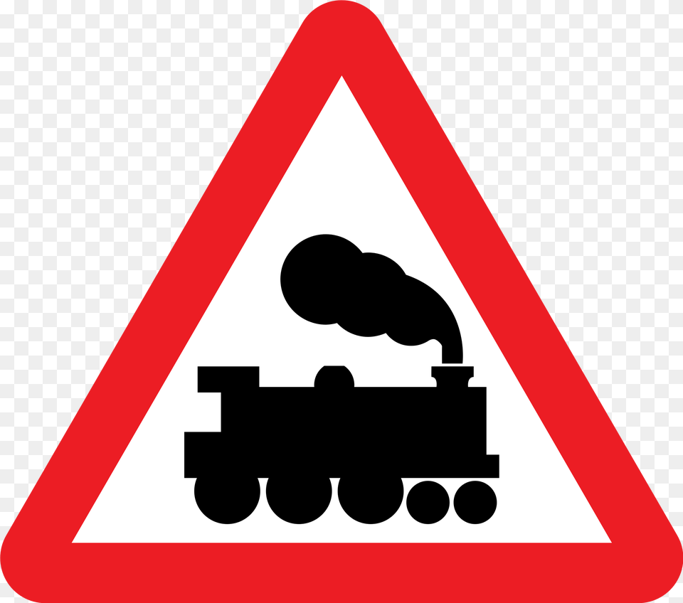 Dirt Road Download Level Crossing Without Barrier Sign, Symbol, Road Sign Png Image