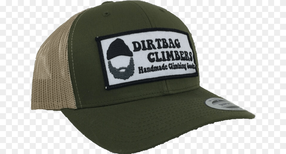 Dirtbag Logo Hat Green, Baseball Cap, Cap, Clothing Free Transparent Png