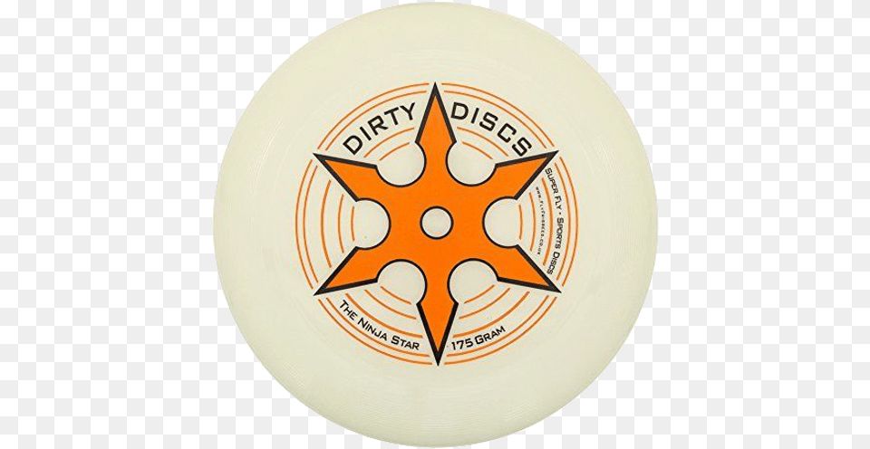 Dirty Disc Ninja Star Glow Frisbee Circle, Toy, Plate Png