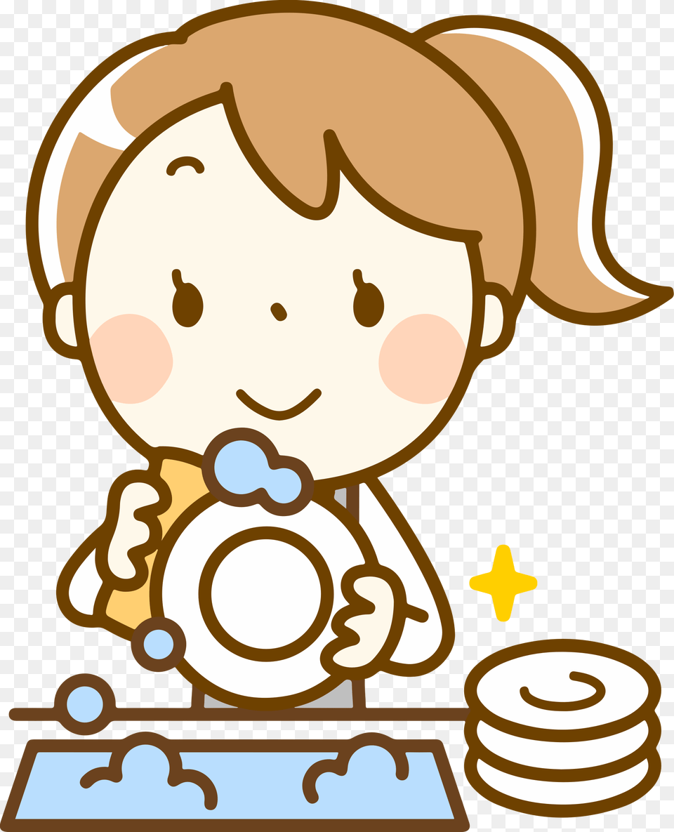 Dirty Dishes Clipart Clip Art Dish Washing, Baby, Person, Food, Sweets Free Transparent Png