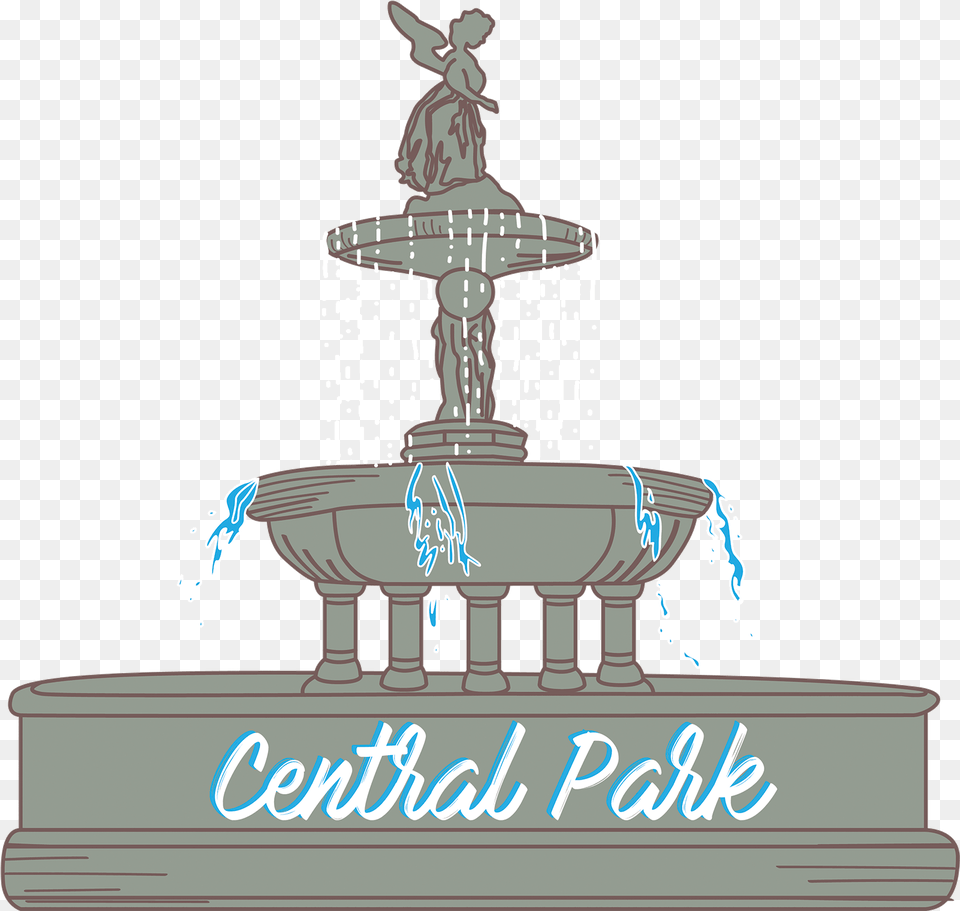 Dirty Drinking Fountain Clip Art New York Central Park Clipart, Architecture, Water Free Png