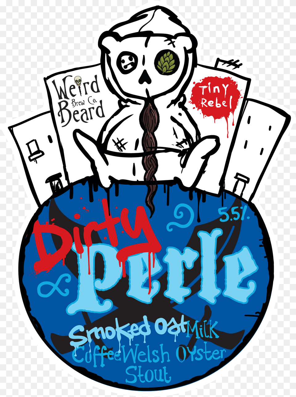 Dirty Perle Tiny Rebel Brewing, Book, Comics, Publication, Advertisement Free Transparent Png