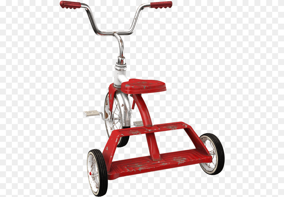 Dirty Vintage Tricycle Image Tricycle, Vehicle, Transportation, Wheel, Machine Free Transparent Png