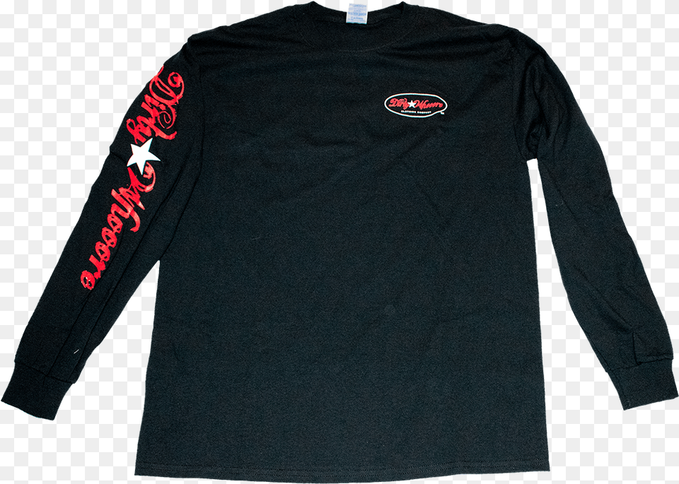 Dirty Whooore Menu0027s Black Long Sleeve T With Star Logo Red Logos, Clothing, Long Sleeve, Shirt, Coat Free Png Download