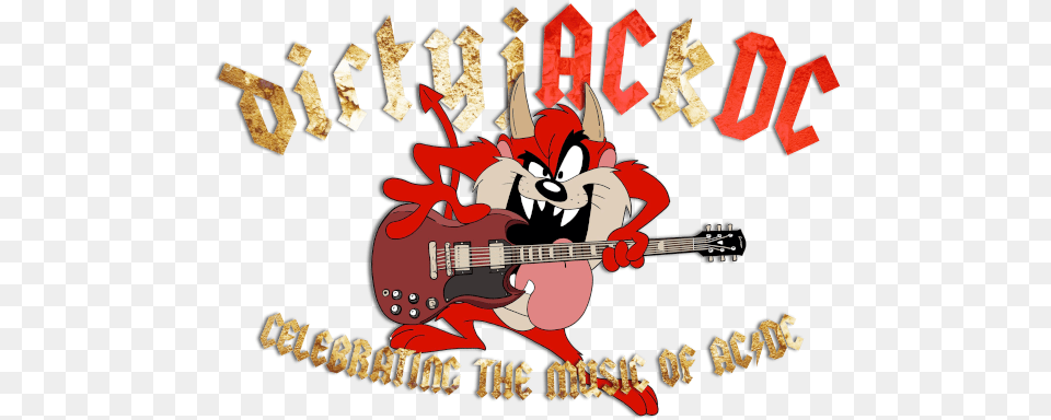 Dirtyjackdc Celebrating The Live And Loud Music Of Acdc Language, Guitar, Musical Instrument Free Png Download