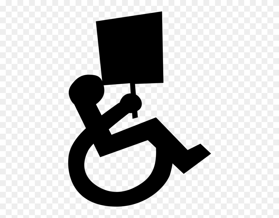 Disability Disabled Parking Permit Wheelchair International Symbol, Gray Free Png Download