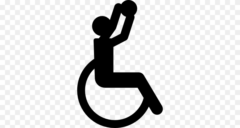 Disabled, Silhouette, Stencil, Symbol Free Png Download