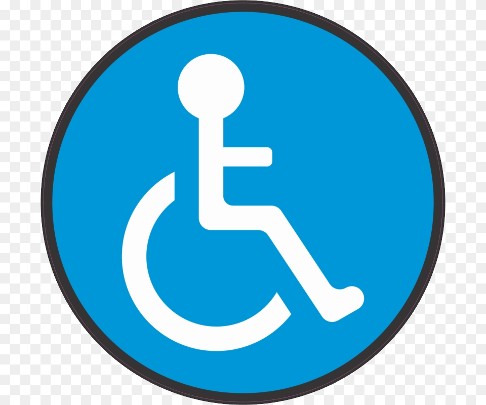 Disabled, Sign, Symbol, Disk, Road Sign Free Png Download