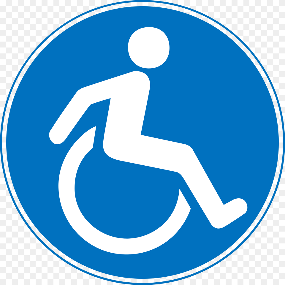 Disabled, Sign, Symbol, Road Sign, Disk Free Png