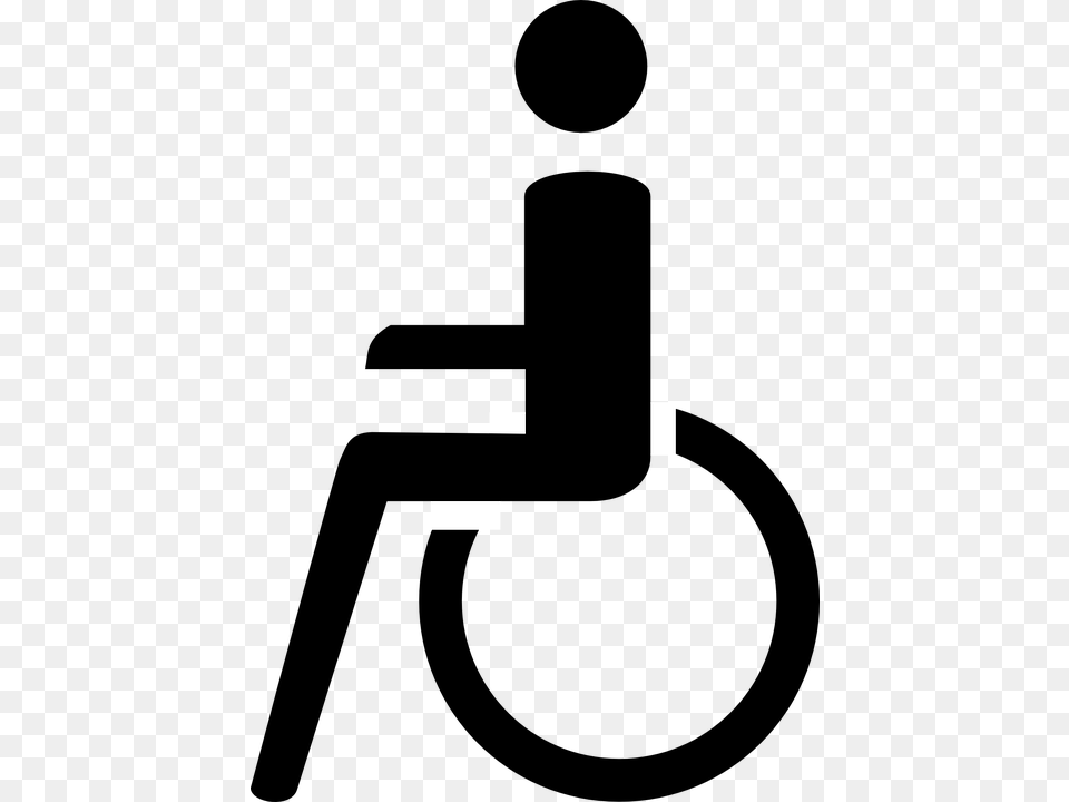 Disabled Handicap Symbol, Lighting, Firearm, Gun, Rifle Free Png Download