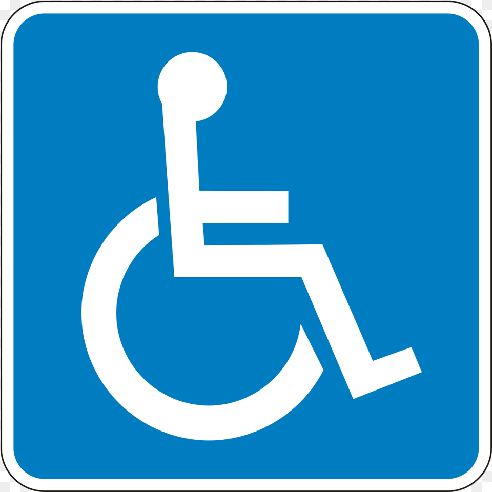 Disabled Handicap Symbol Handicapped Sign, First Aid, Road Sign Free Png