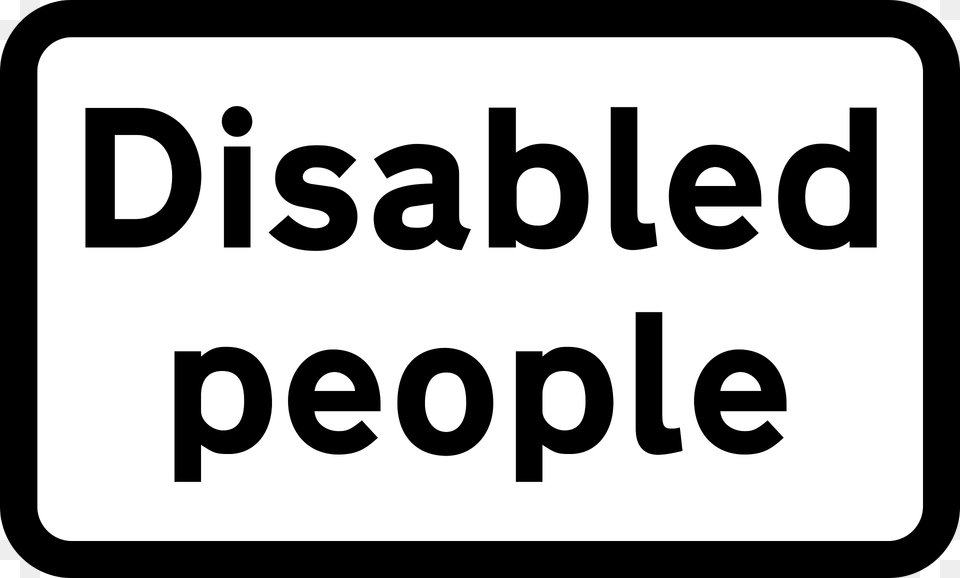 Disabled Pedestrians Quotdisabledquot May Be Varied To Quotblindquot Clipart, Text, Bus Stop, Outdoors, Symbol Png Image