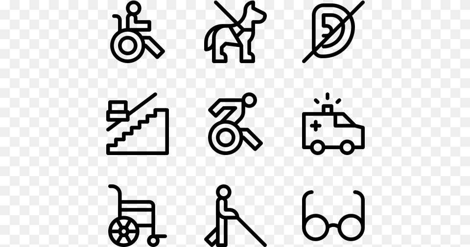 Disabled People Assistance Iconos De Design Thinking, Gray Free Png Download