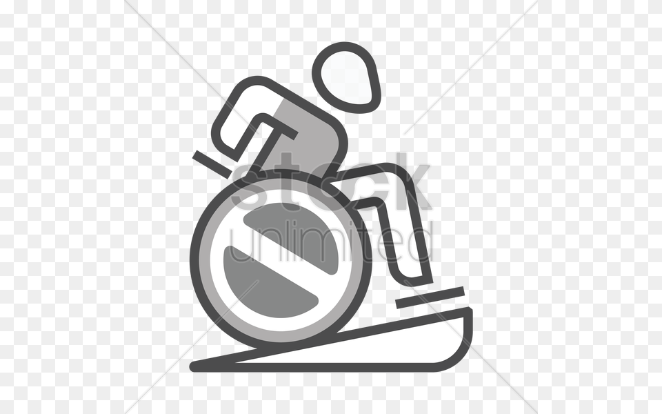 Disabled Person Ramp Icon Vector Image, Chair, Furniture, Wheelchair Free Transparent Png
