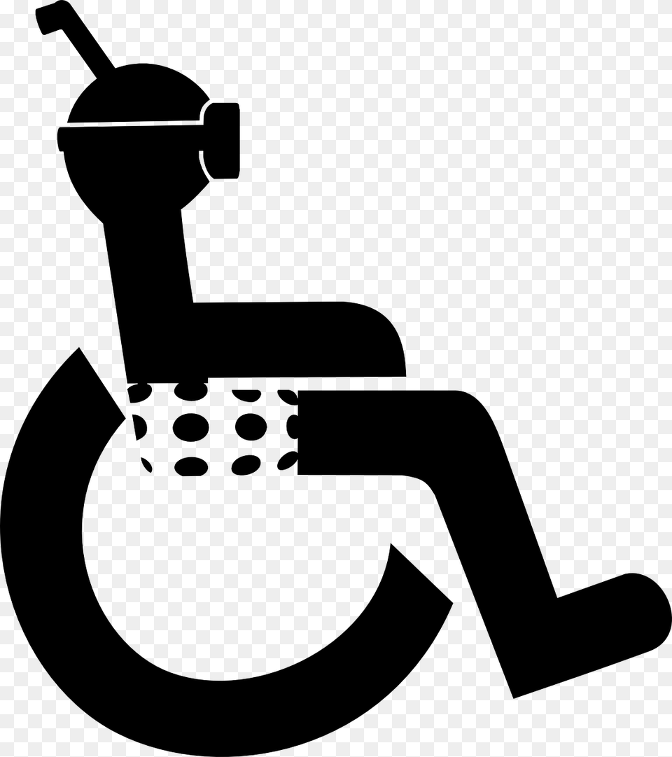 Disabled Toilets Icon, Gray Png