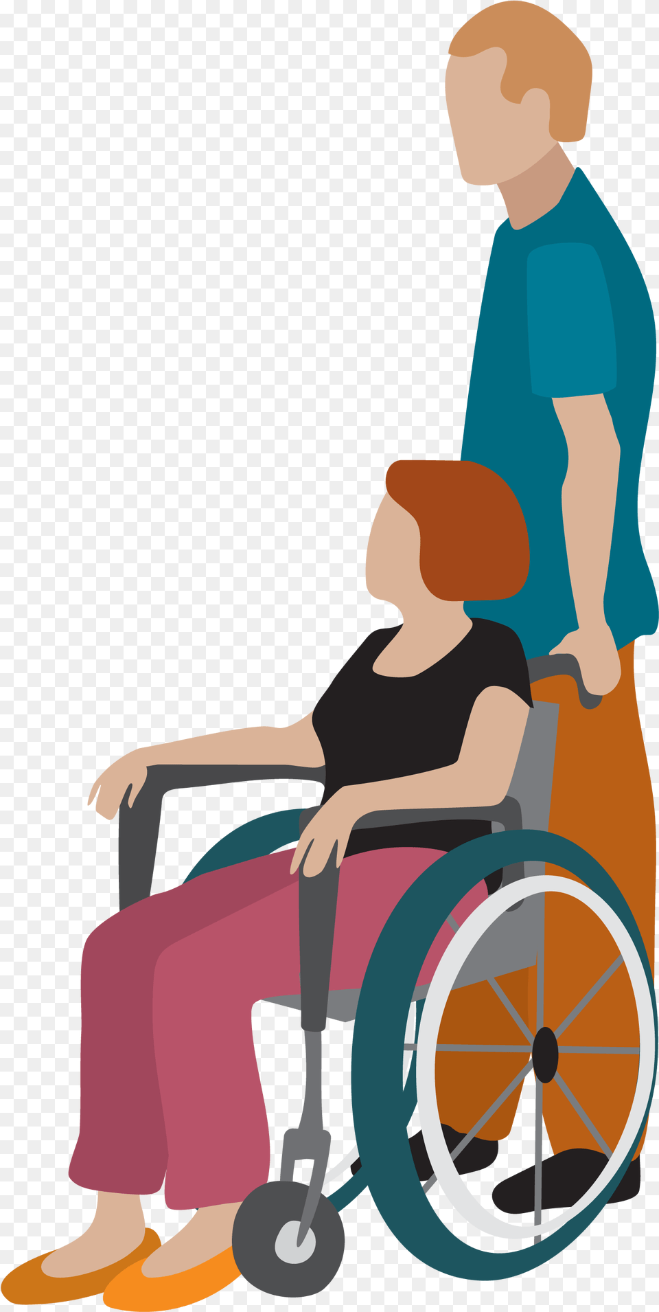Disabled Transparent Images All Disabled People Vector, Chair, Furniture, Person, Wheelchair Free Png