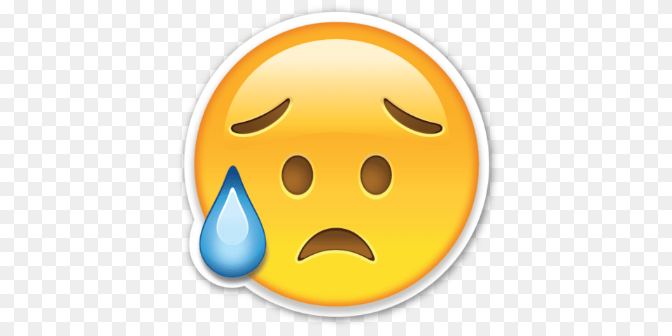 Disappointed But Relieved Face Smileys Emoji, Disk, Sphere Png Image