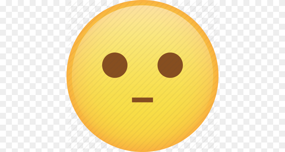 Disappointed Emoji Emoticon Flat Face Ok Smiley Icon, Sphere, Bowling, Leisure Activities, Ball Free Png Download