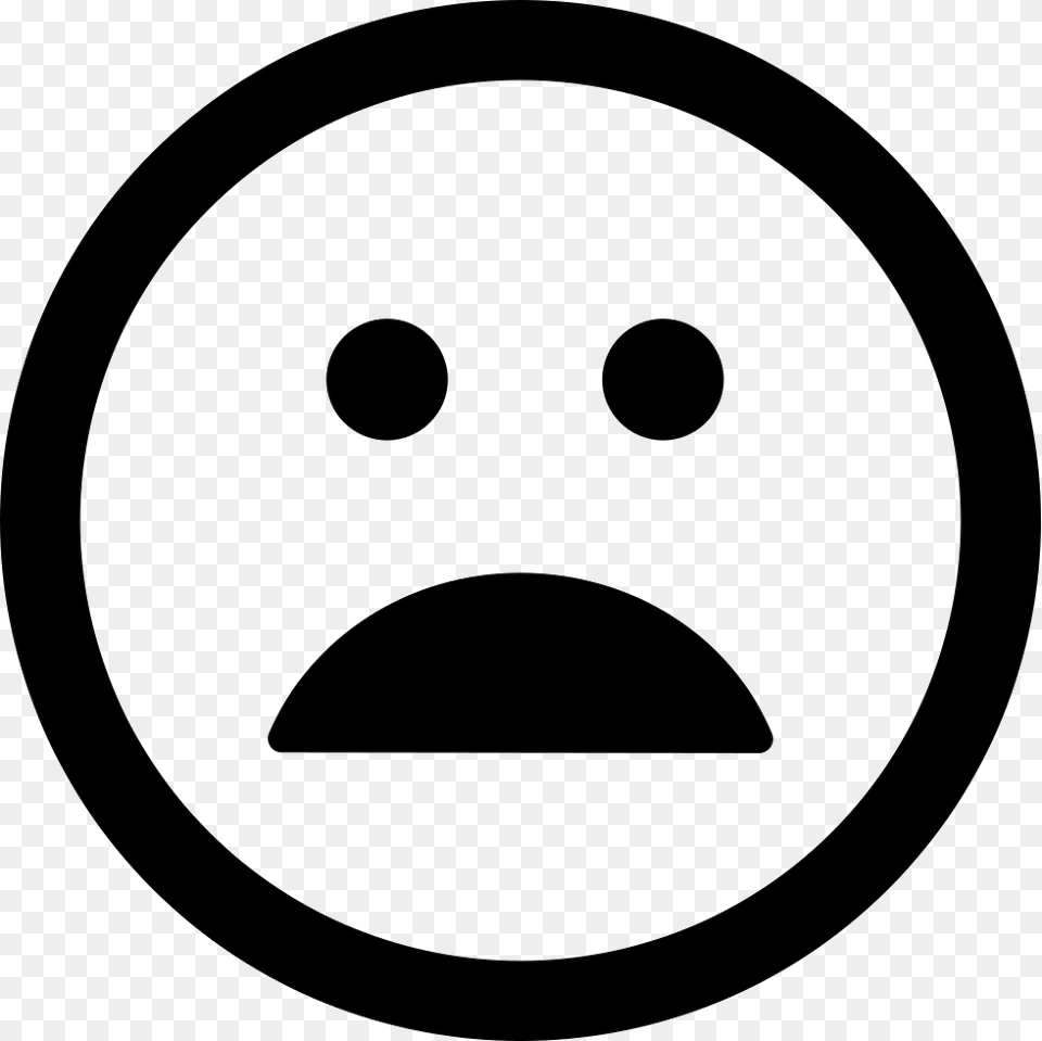 Disappointed Emoticon Face Comments Charing Cross Tube Station, Symbol Free Png