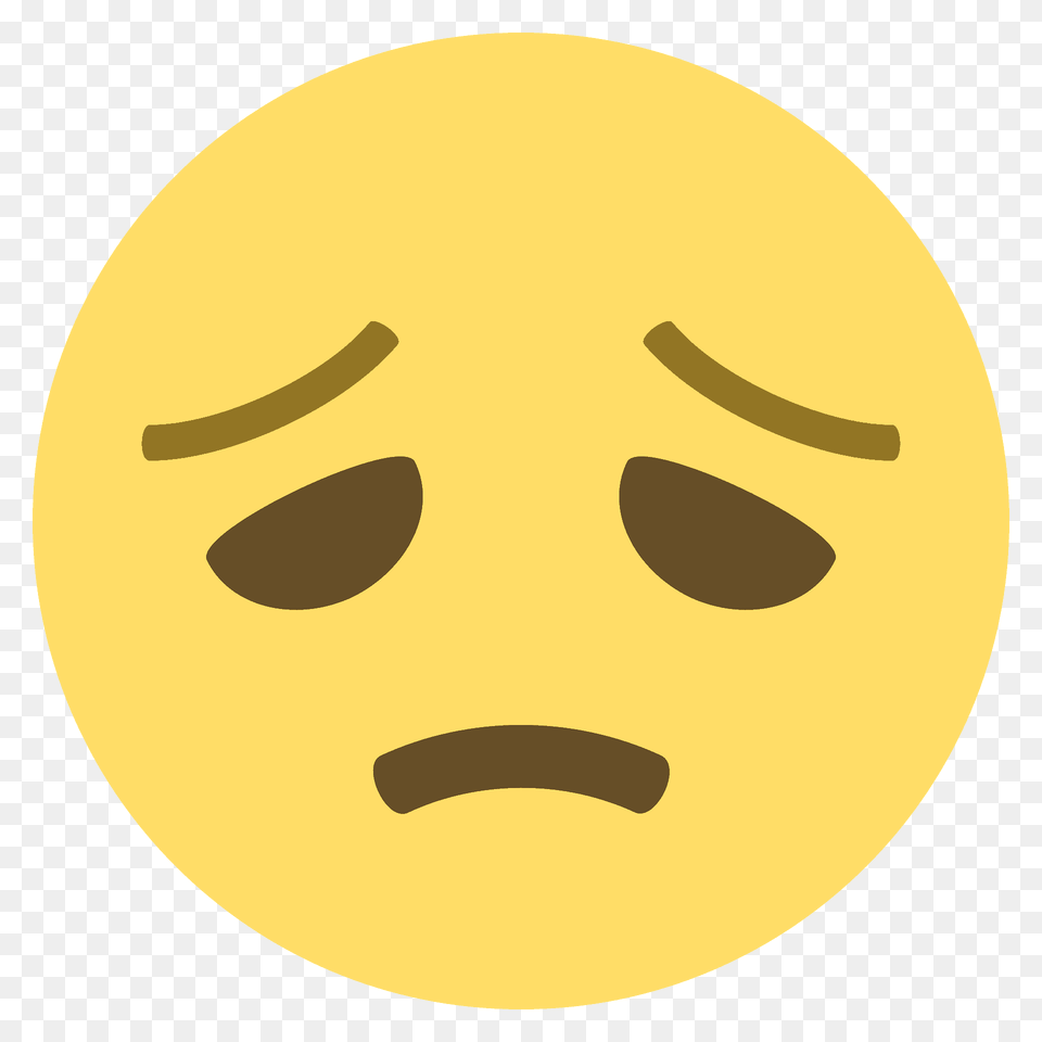Disappointed Face Emoji Clipart, Astronomy, Moon, Nature, Night Png Image