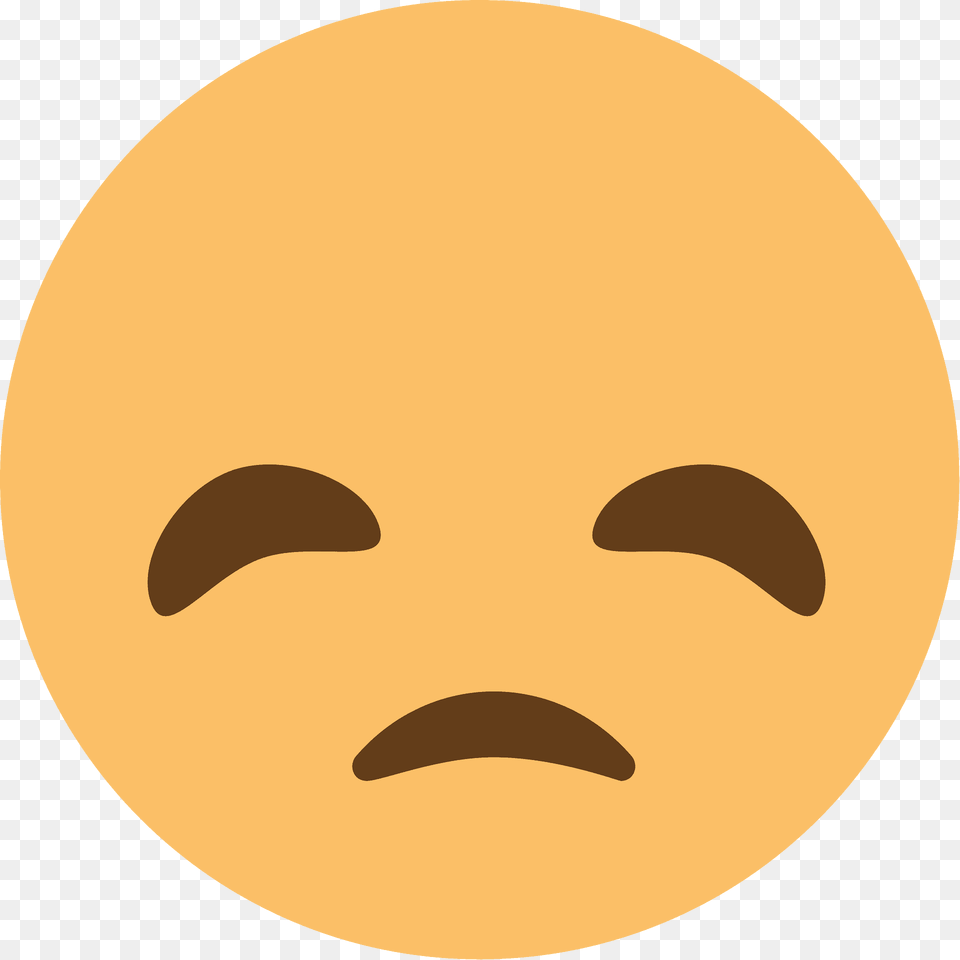 Disappointed Face Emoji Clipart, Astronomy, Moon, Nature, Night Free Png Download