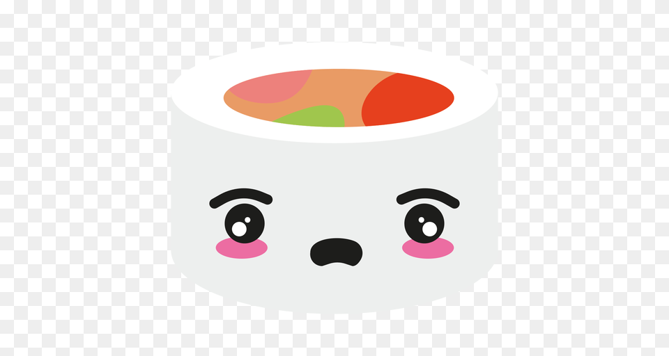 Disappointed Kawaii Face Sushi Roll, Paper, Towel, Paper Towel, Tissue Free Png Download