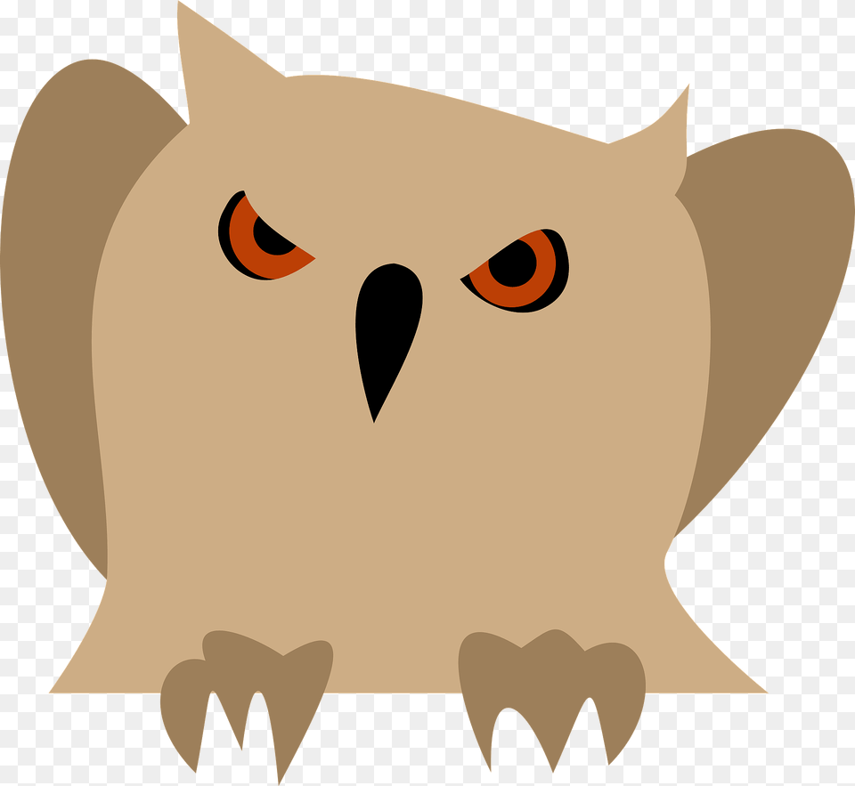 Disappointed Owl Clipart, Animal, Bird, Fish, Sea Life Png