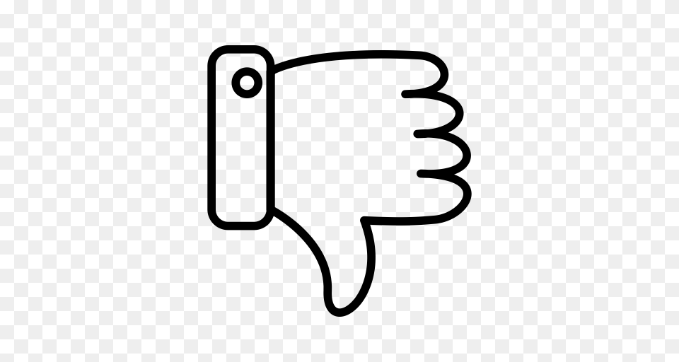 Disapprove Dislike Down Icon With And Vector Format For, Gray Free Png Download