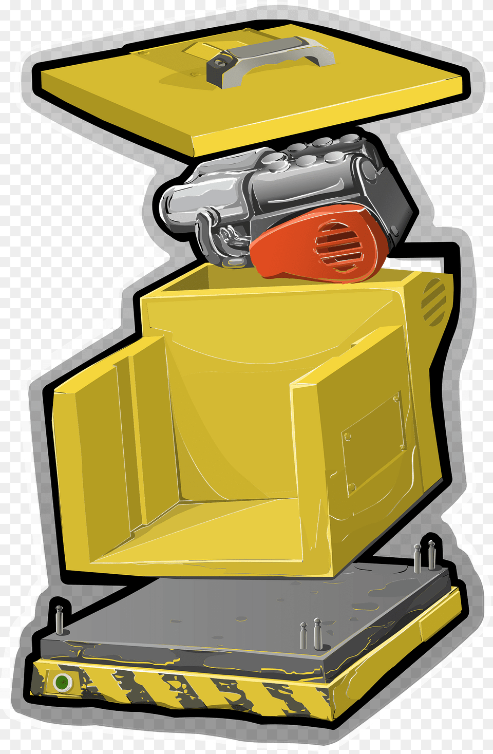 Disassembled Yellow Machine Clipart, Bulldozer, People, Person, Robot Png