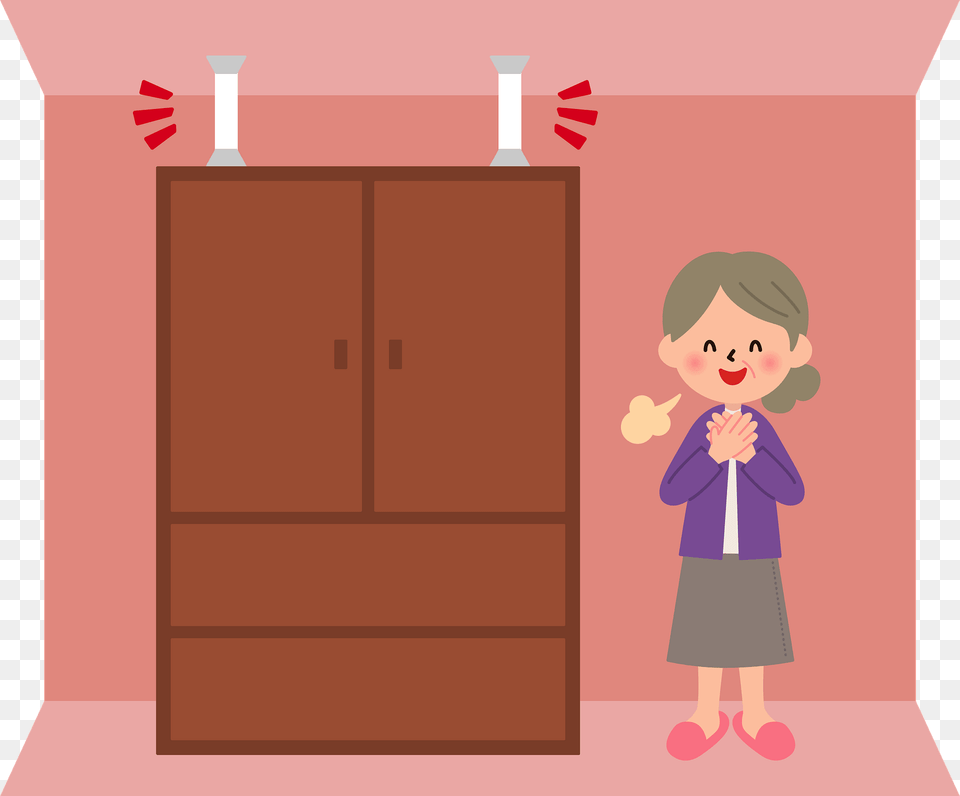 Disaster Prevention Woman Esther Clipart, Closet, Cupboard, Furniture, Wardrobe Free Transparent Png