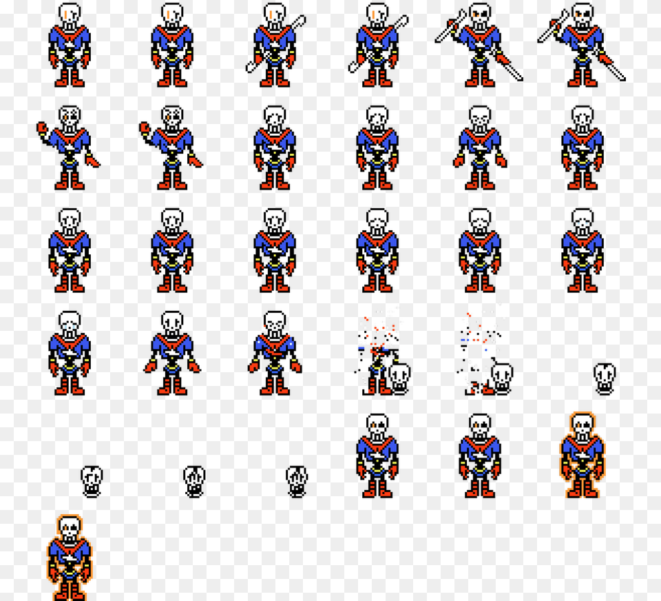 Disbelief Papyrus Overworld Sprite, Game, Super Mario, Person Png Image