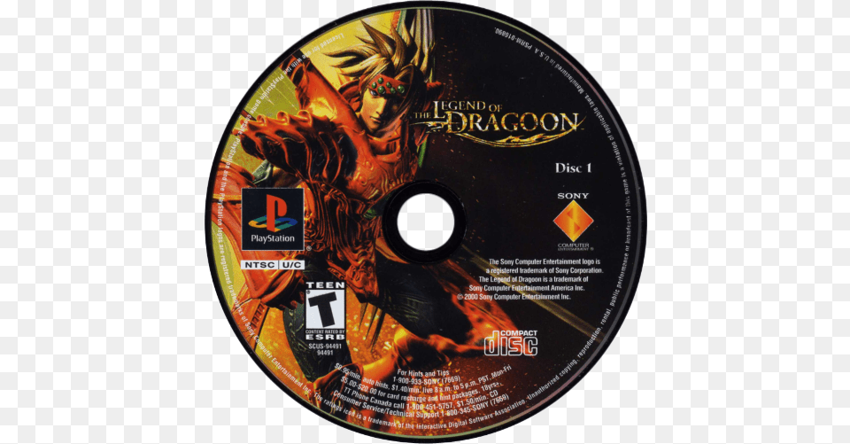 Disc 1 Legend Of The Dragoon, Disk, Dvd Png Image
