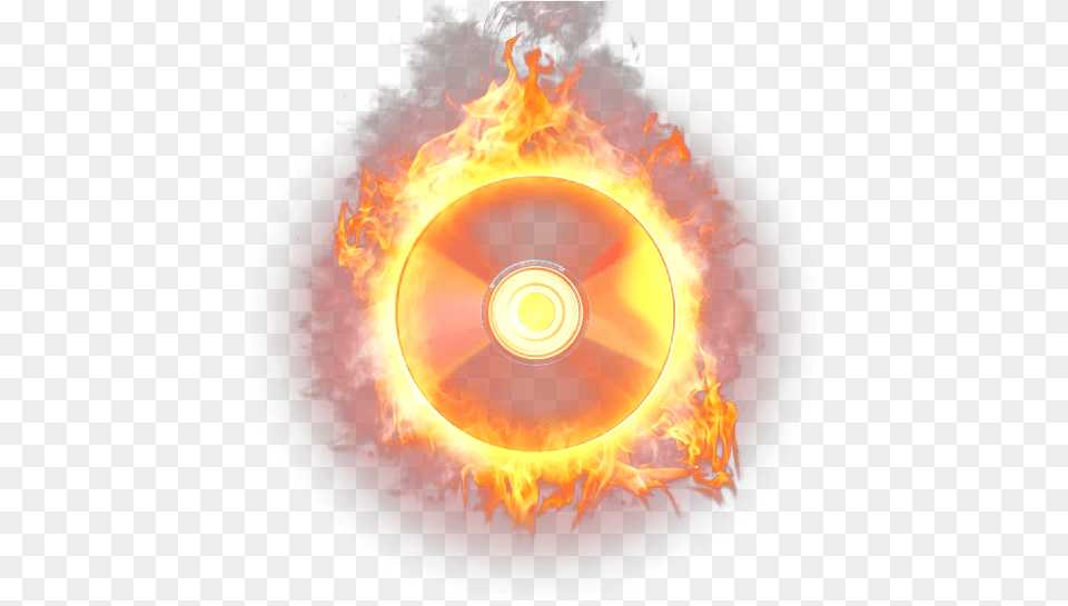 Disc Cd Burn Burning Music On Fire, Flame, Disk, Dvd Free Png