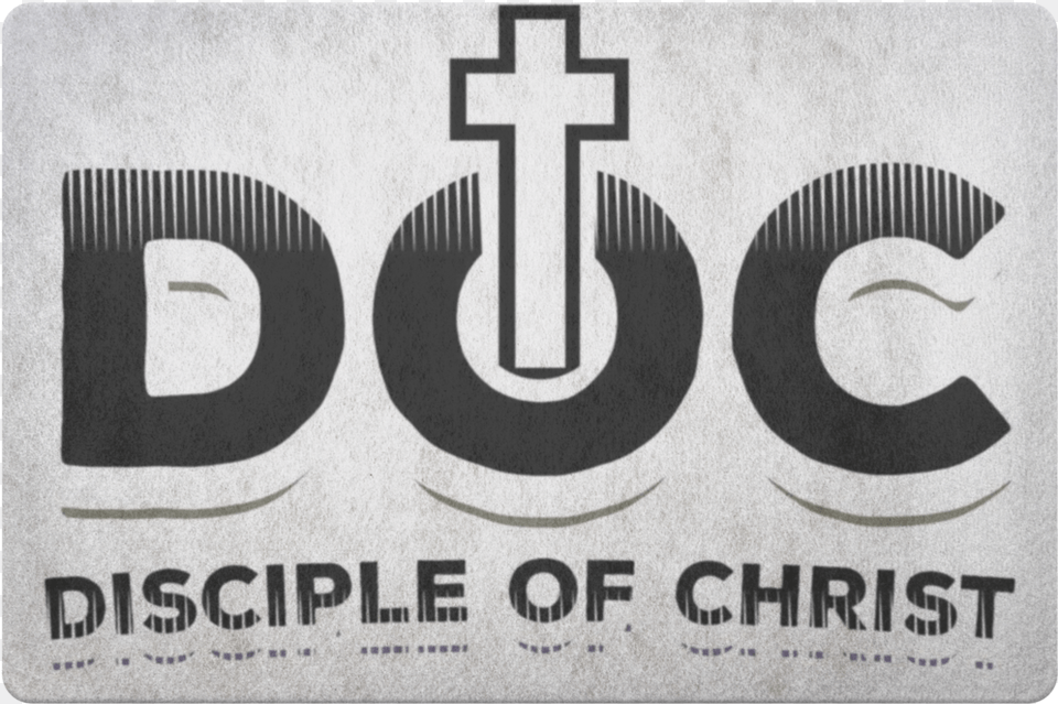 Disciple Of Christ Doc Doormat Cross, Home Decor, Mat, Rug Png