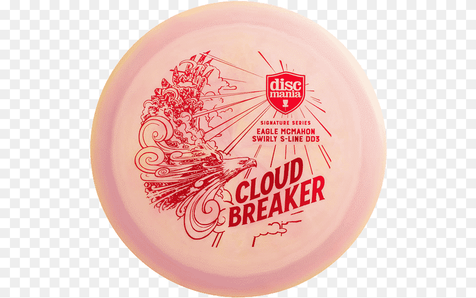 Discmania S Line Swirly Dd3 Eagle Mcmahon Signature Series Cloud Breaker Circle, Plate, Frisbee, Toy Png Image