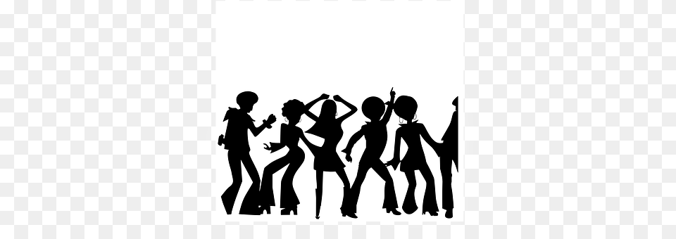 Disco Adult, Stencil, Silhouette, Person Free Png Download