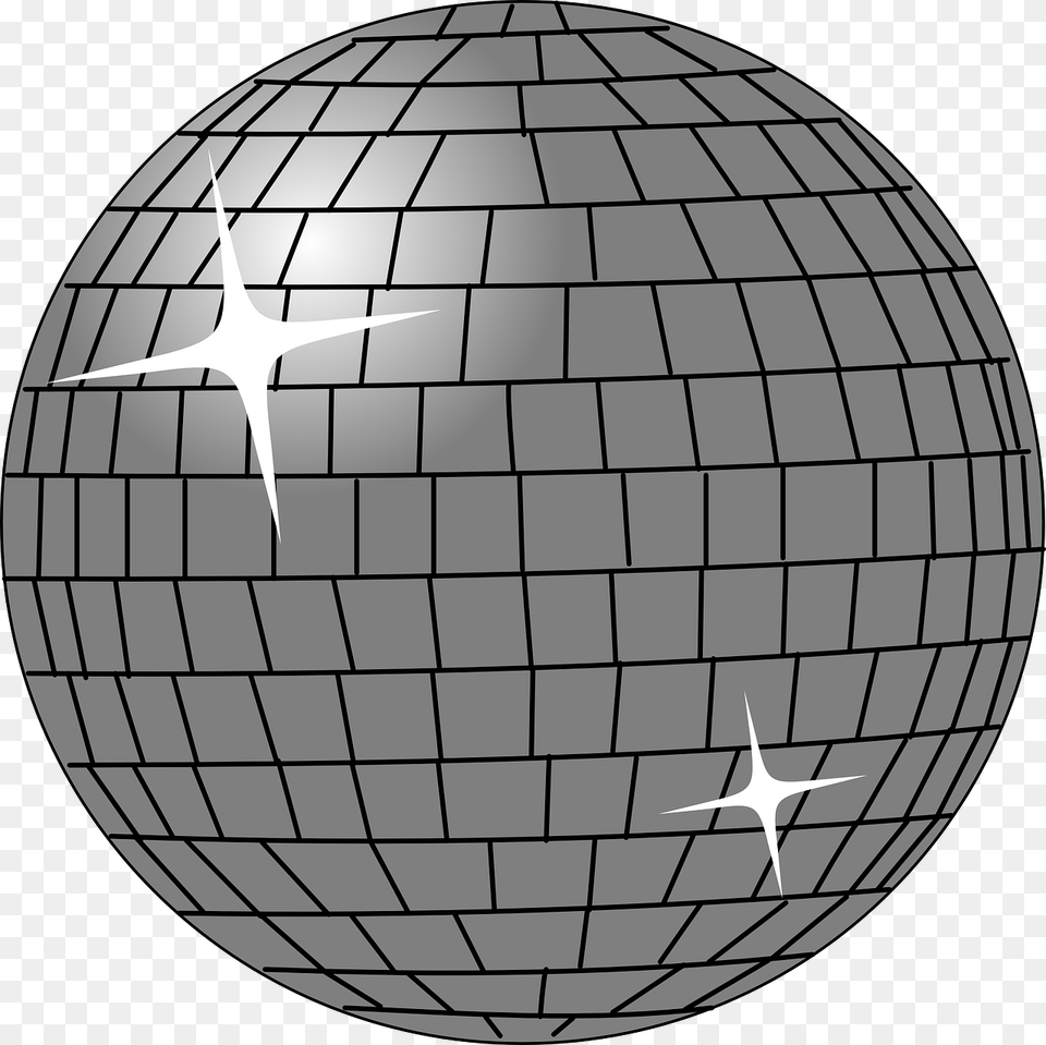 Disco Ball Art Black And White, Sphere, Chess, Game Png Image