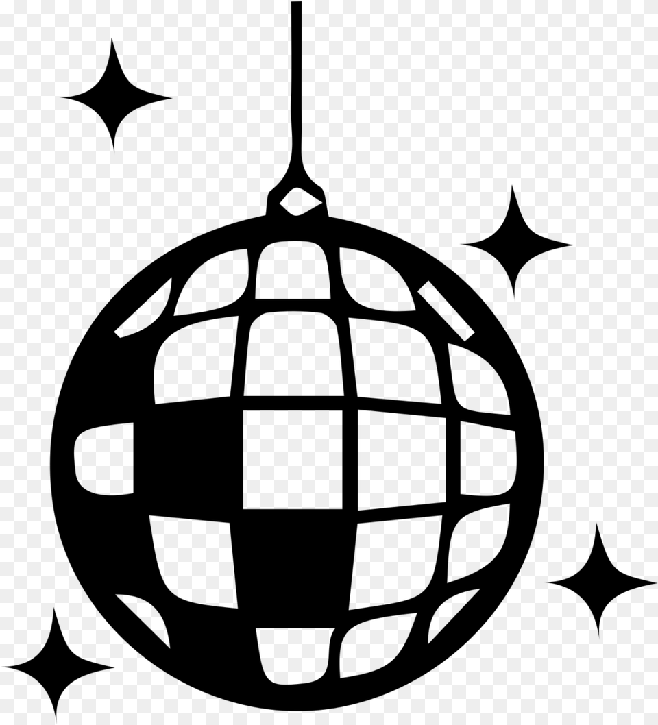 Disco Ball Clipart Black And White, Gray Free Transparent Png