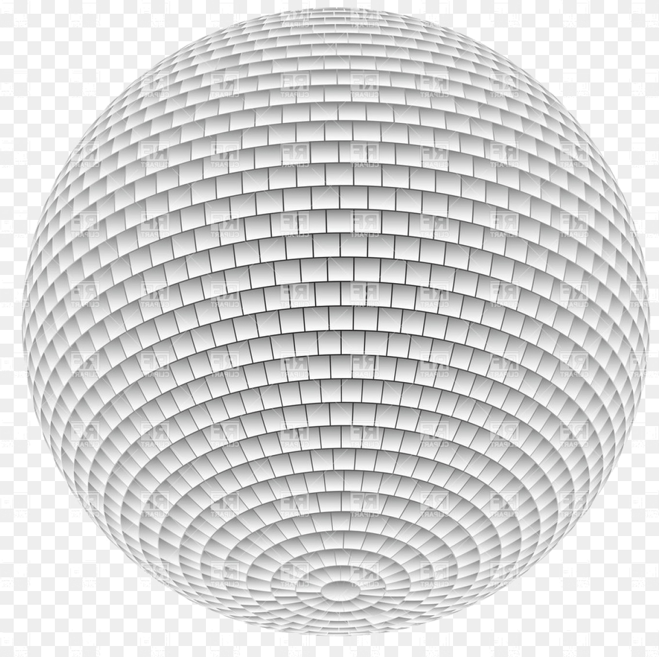 Disco Ball White Vector Clipart Temppeliaukion Church, Sphere, Architecture, Building, Lamp Free Png Download