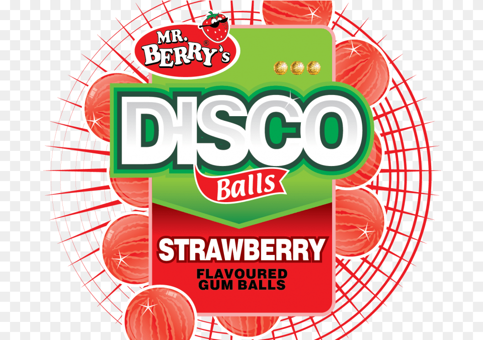 Disco Balls Strawberry Food, Gum, Advertisement, Ketchup, Sweets Png